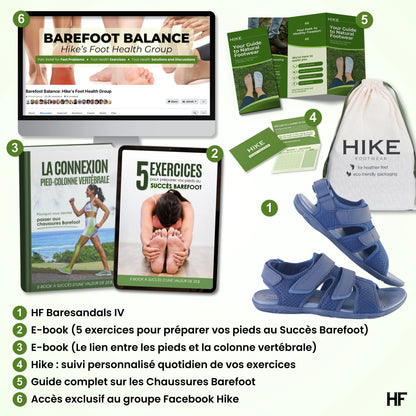 HF Baresandals IV – Ergonomic Footbed & Ultra-Lightweight Barefoot Sandals (Unisex)